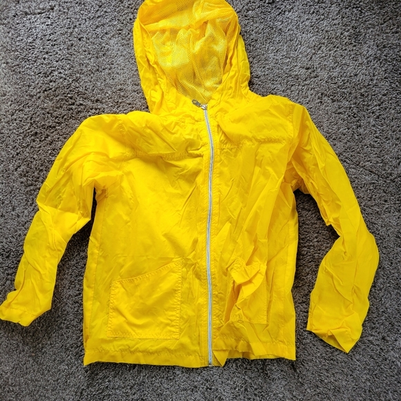 Philly Yellow Girls Rain Coat Jacket Size Large - Picture 2 of 6